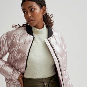 NOIZE Amber-M Metallic Puffer Jacket